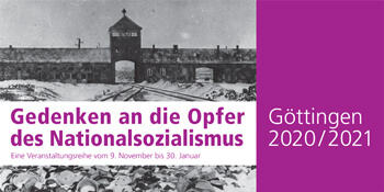 Flyer Gedenken an die Opfer des National­sozialismus